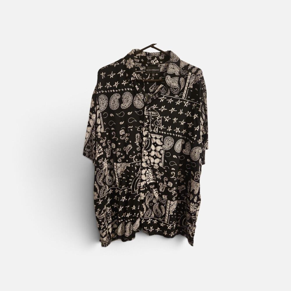 No Boundaries button up men's shirt